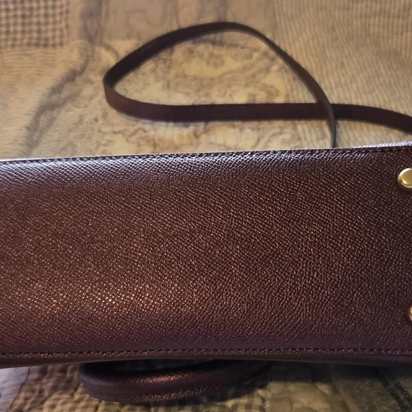 Coach F29170 Mini Sierra Metallic Raspberry Satchel & F29444 Small Wallet - Picture 6 of 9